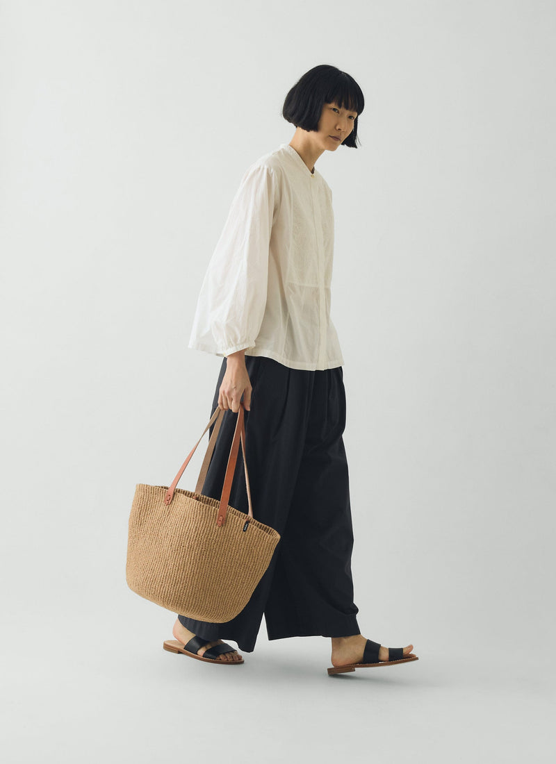 Mifuko Woven Paper Basket Bag | Natural