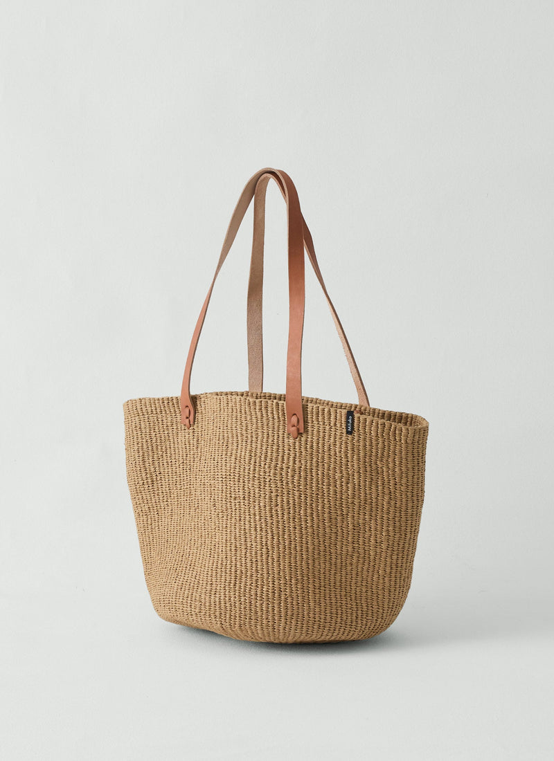 Mifuko Woven Paper Basket Bag | Natural