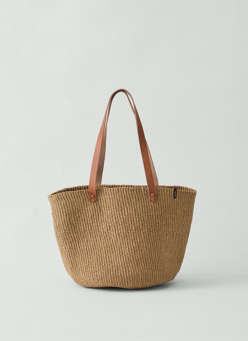 Mifuko Woven Paper Basket Bag | Natural