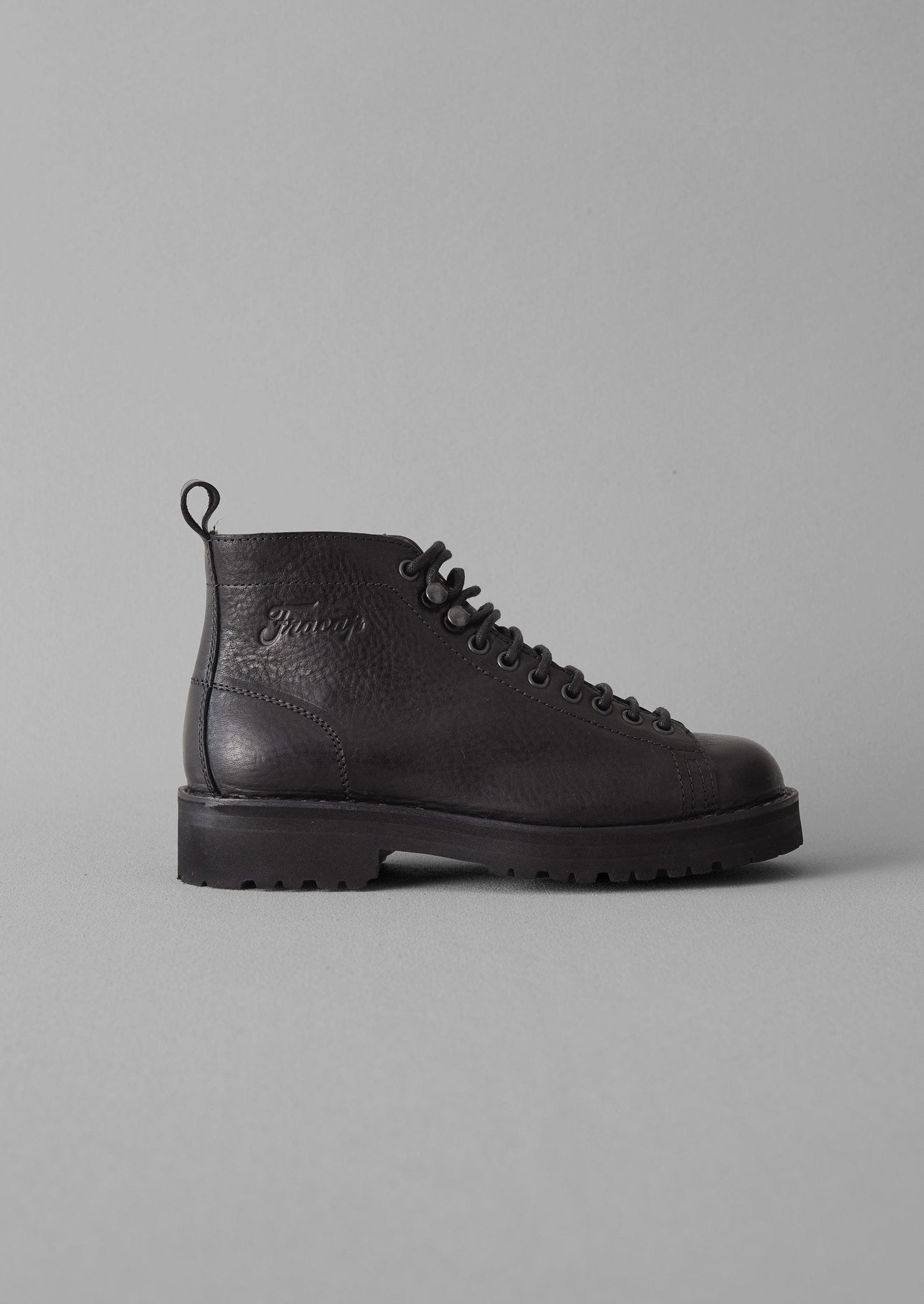 Fracap Leather Monkey Boots | Black