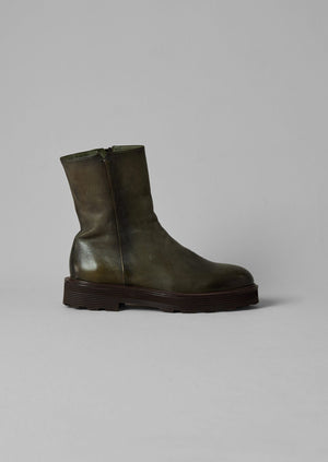 Sturlini Tall Leather Boots | Olive