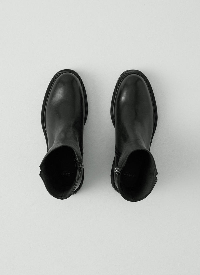 Sturlini Tall Leather Boots | Black