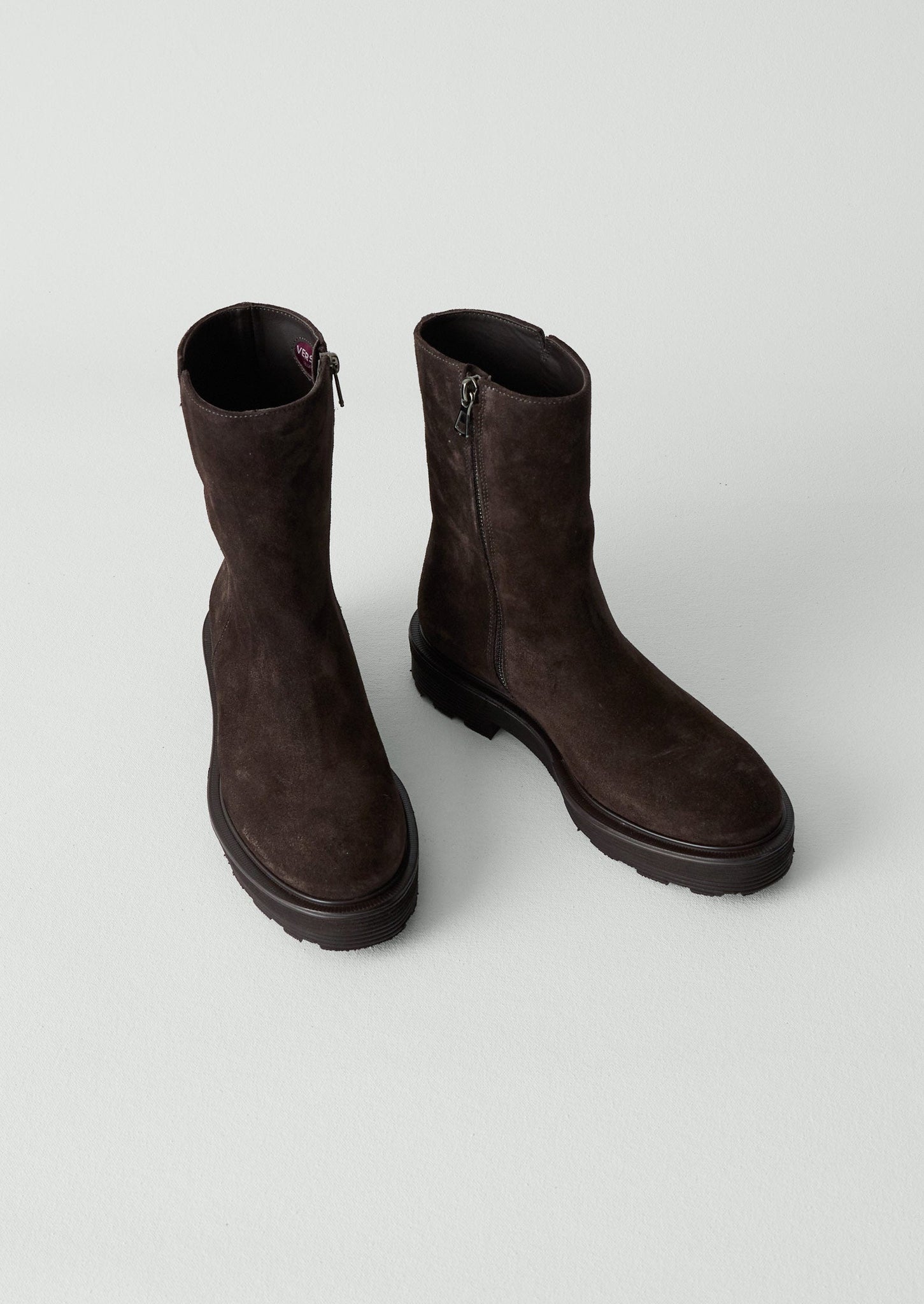 靴 STURLINI BOTHS SIDE ZIP BOOTS Sturlini Tall Suede Boots | Espresso | TOAST