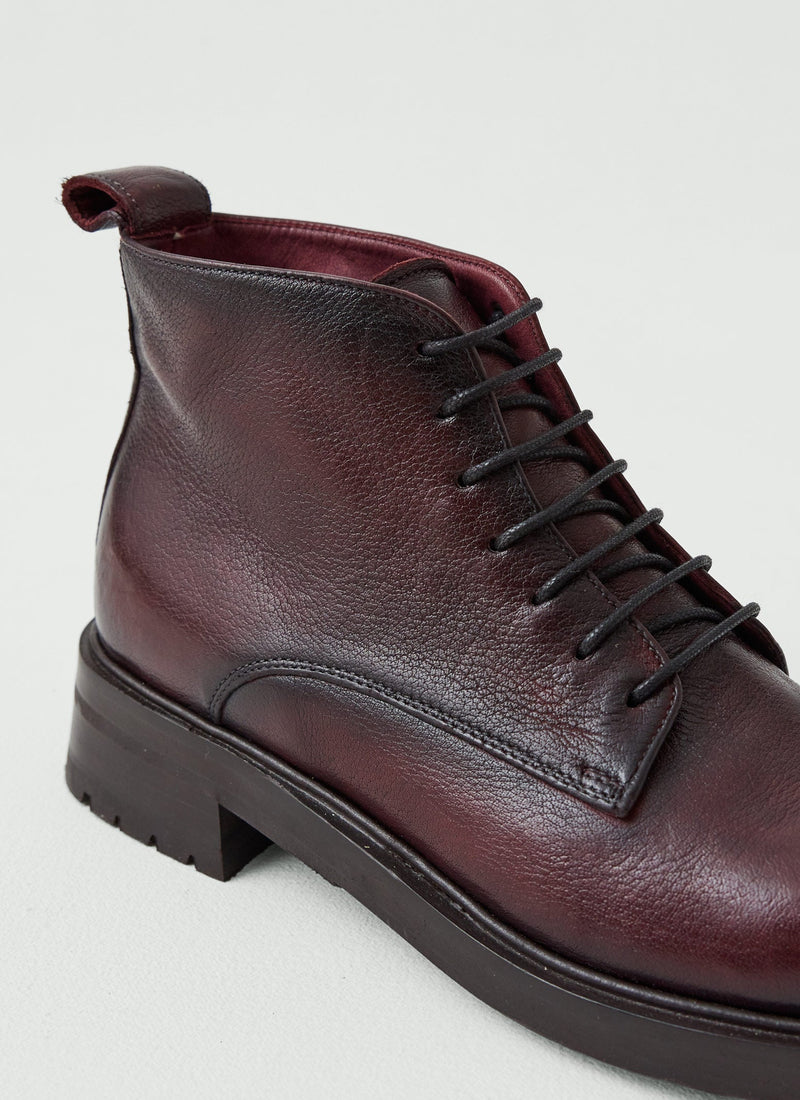 Sturlini Short Leather Boots | Oxblood