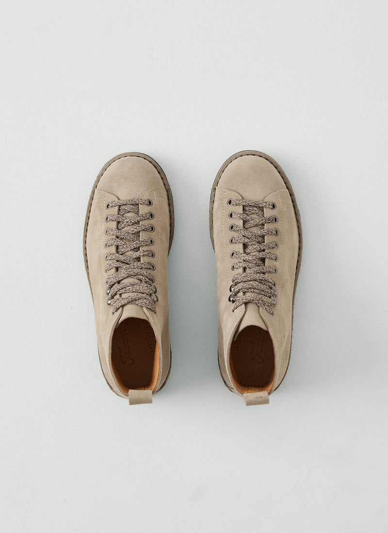 Fracap Suede Monkey Boots | Taupe