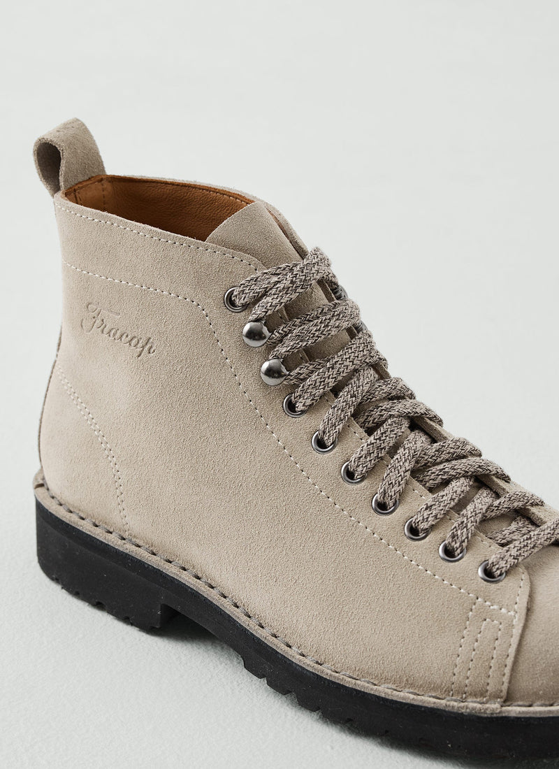 Fracap Suede Monkey Boots | Taupe