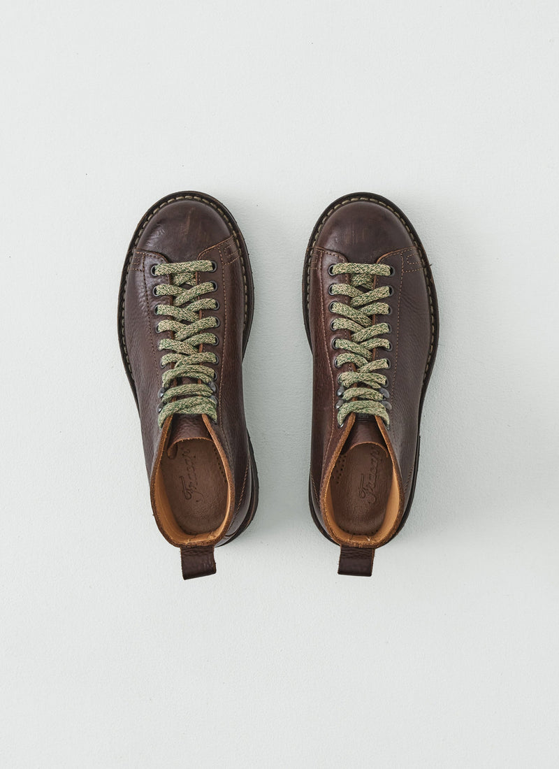Fracap Leather Monkey Boots | Dark Brown