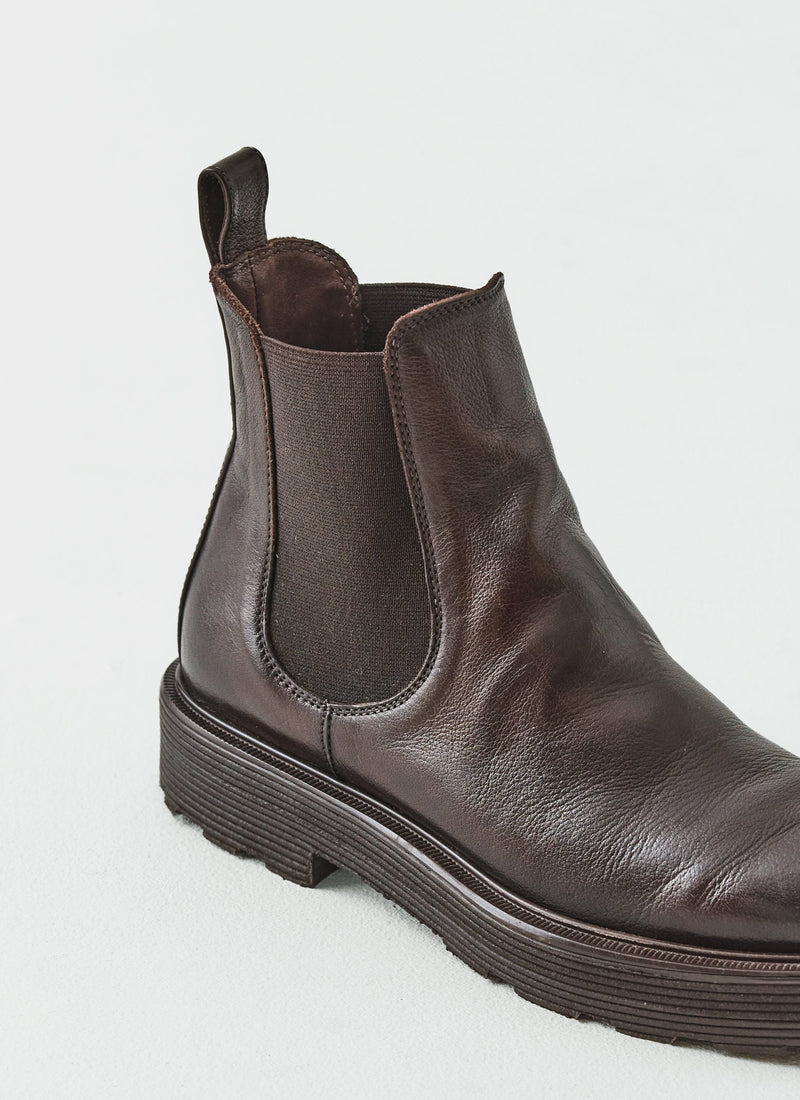Sturlini Leather Chelsea Boots | Dark Brown