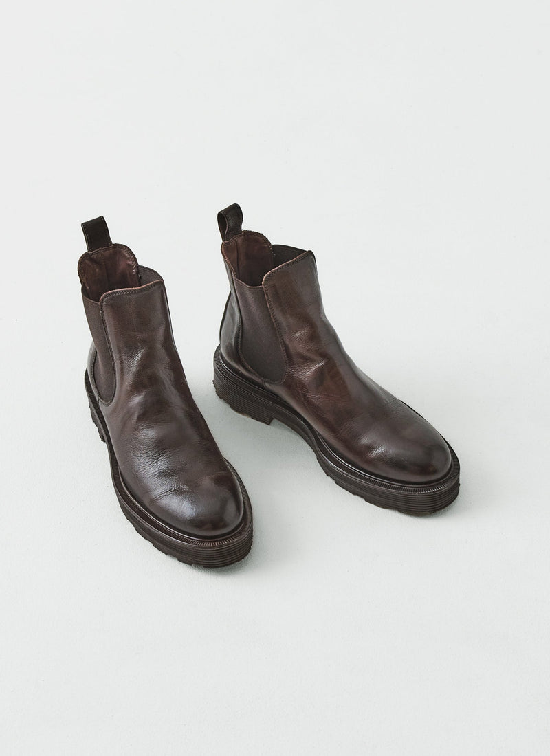 Sturlini Leather Chelsea Boots | Dark Brown