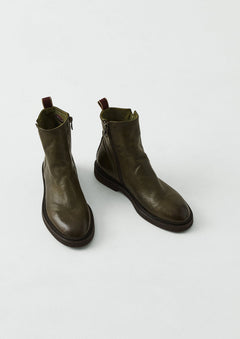 Sturlini Leather Zip Up Boots | Navy | TOAST