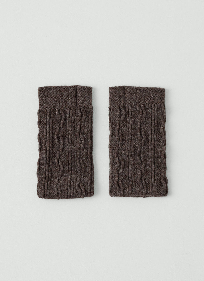 Nishiguchi Kutsushita Wool Hand Warmers | Brown