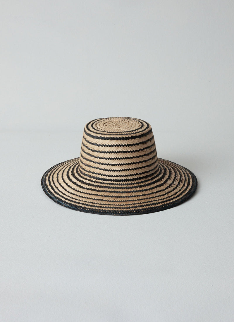 Guanabana Straw Hat | Black/Natural
