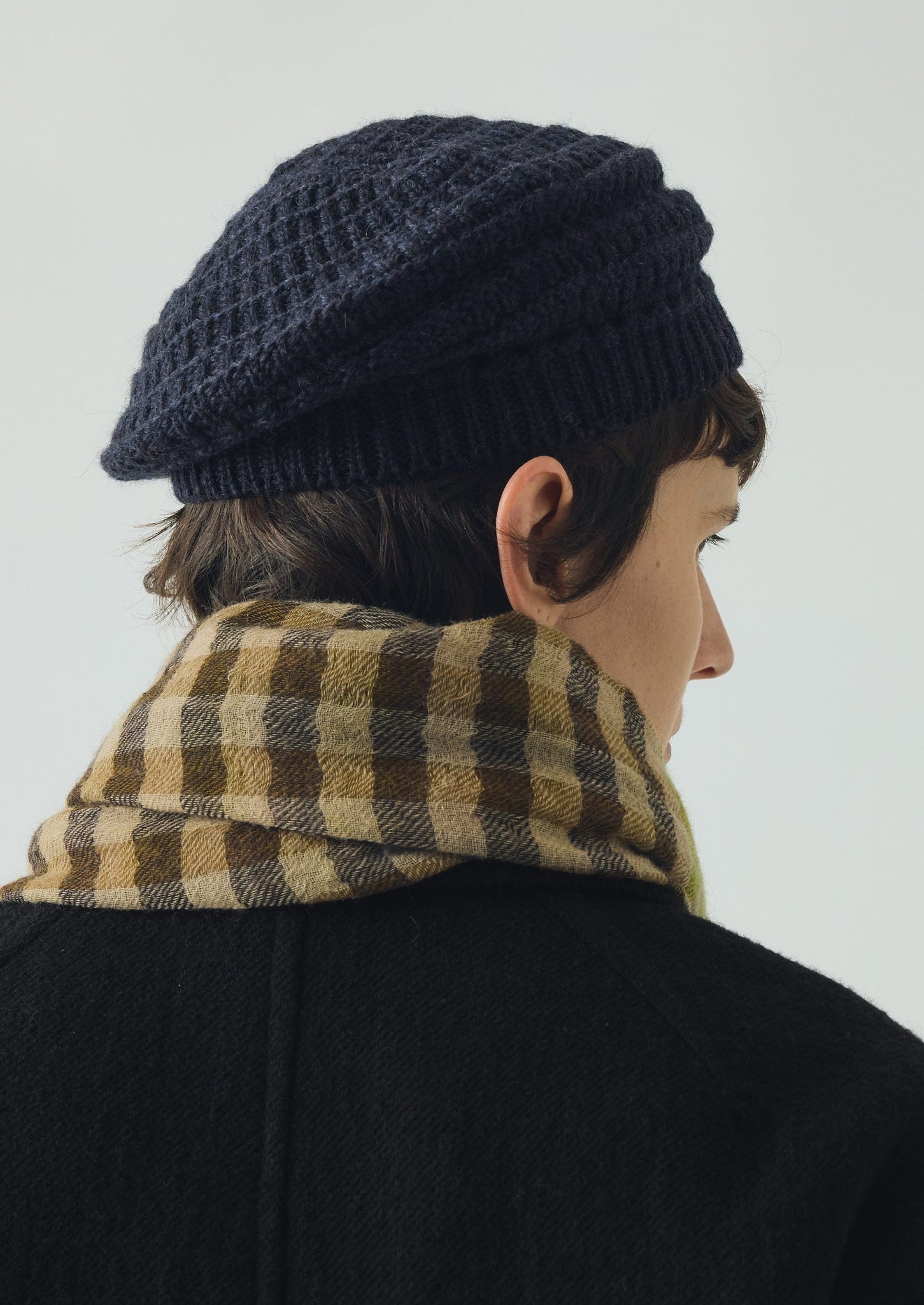 British Wool Textured Tam | Navy