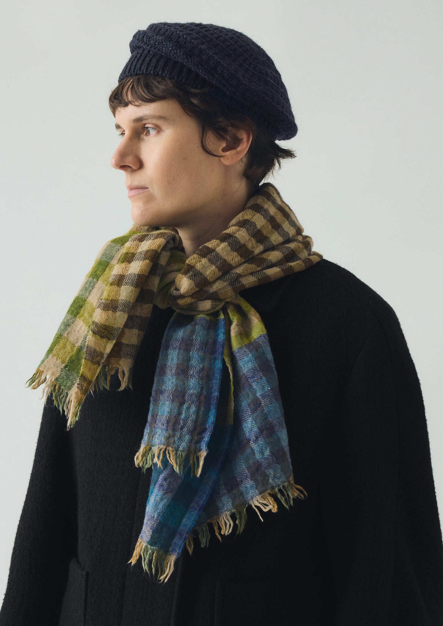 British Wool Textured Tam | Navy