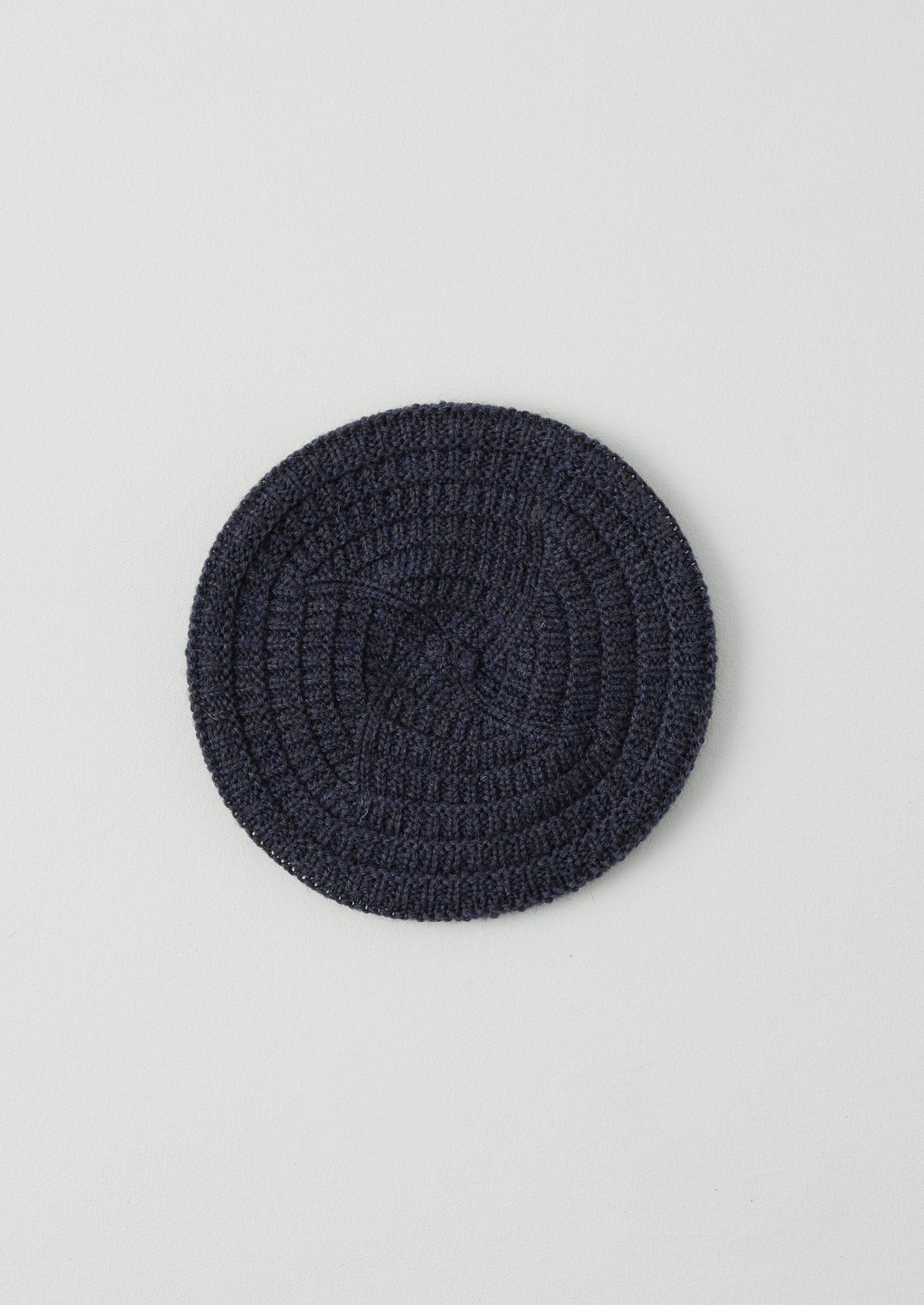 British Wool Textured Tam | Navy