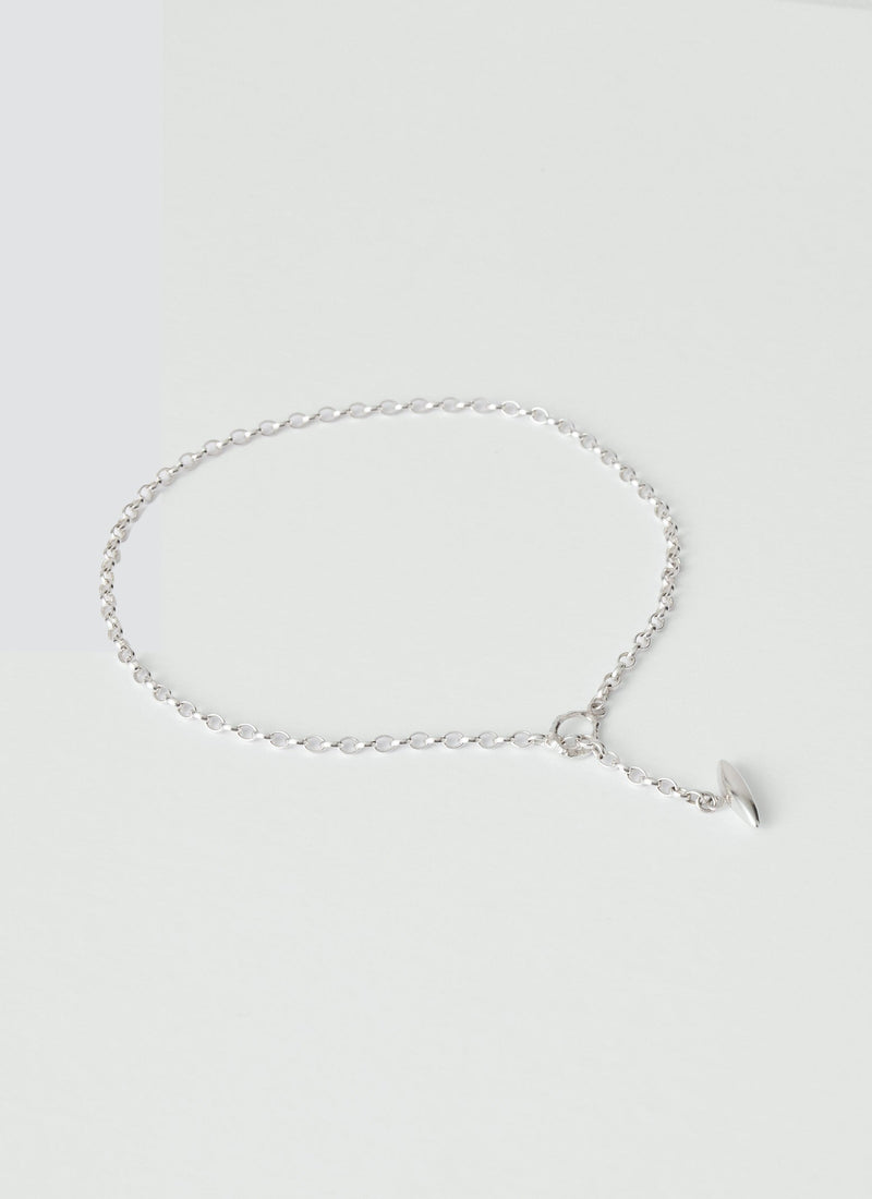 Sally Lacock Pod Toggle Silver Necklace | Silver