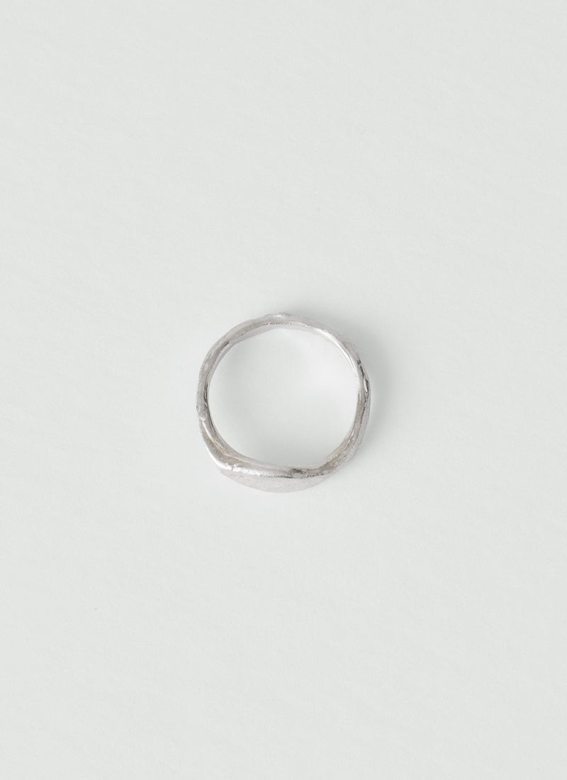 Emily Nixon Silver Stone Signet Ring | Silver