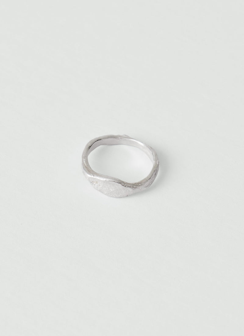 Zilveren ring zwarte gravure zirkonia | -NL