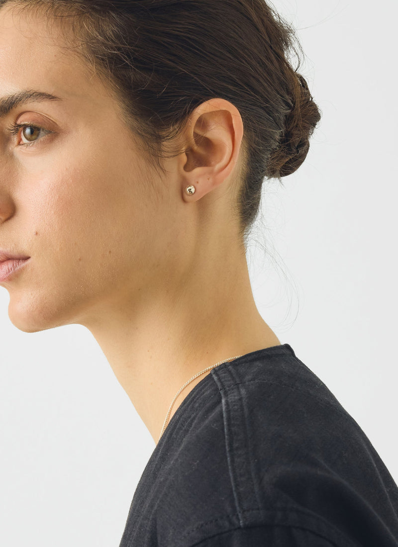 Sally Lacock Seed Silver Stud Earrings | Silver