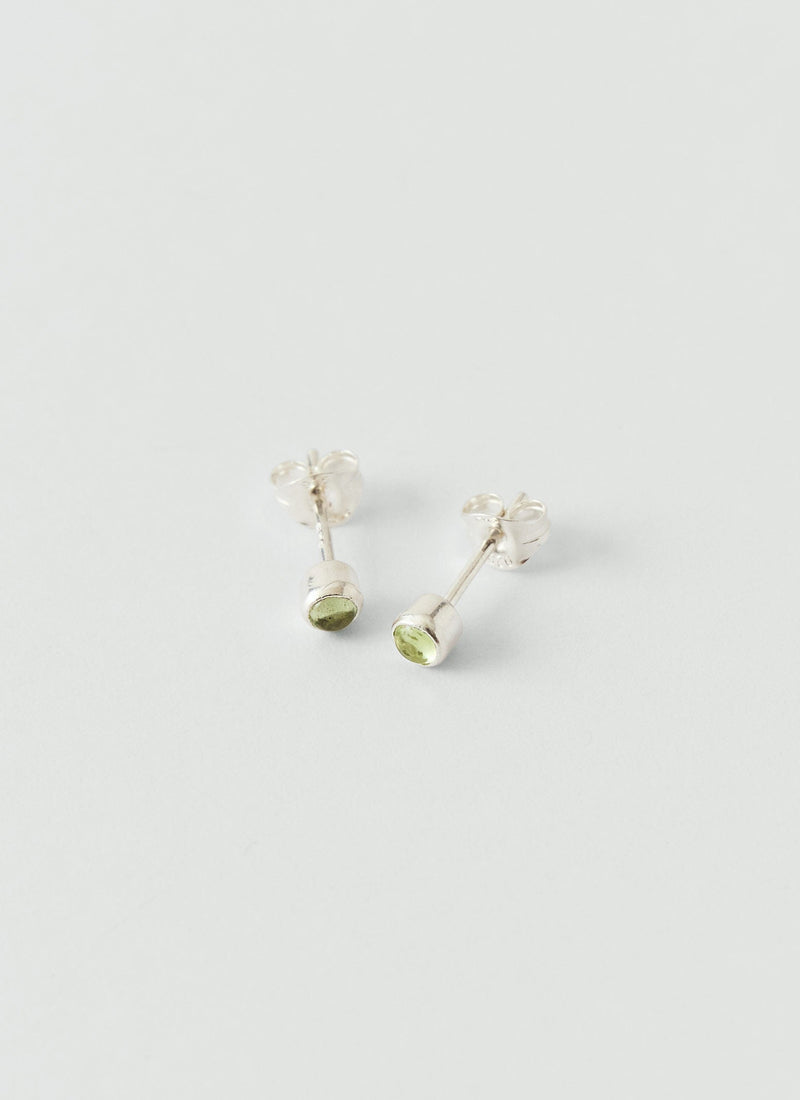 Emma Craig Peridot Stud Earrings | Moss