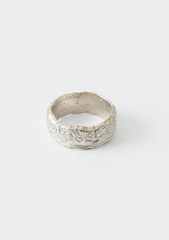 Sally Lacock Silver Bark Ring | Silver | TOAST
