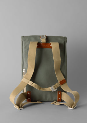 Brooks England Pickwick Canvas Backpack | Sage | TOAST