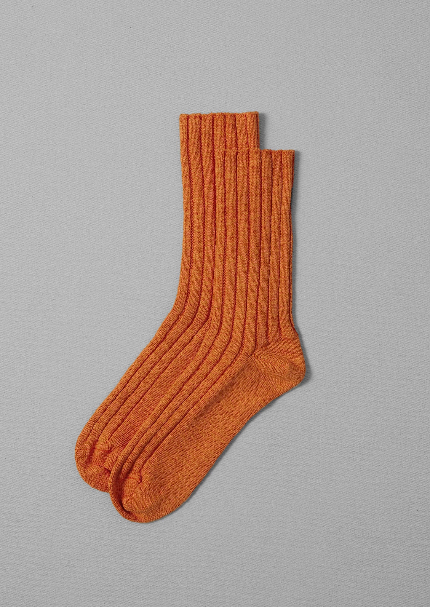 Cotton Slub Rib Socks | Squash