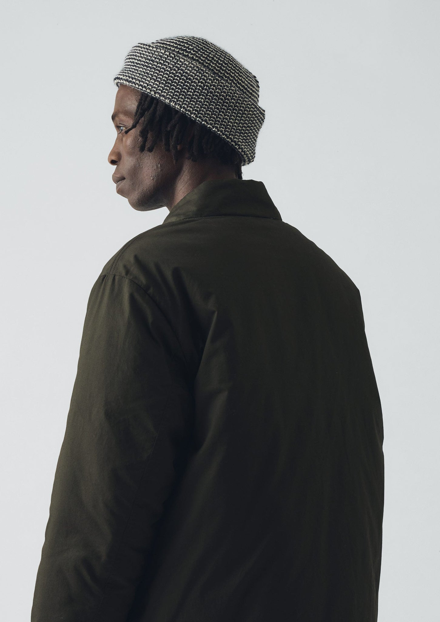 Heimat Mechanic Fine Stripe Hat | Ink/Seashell