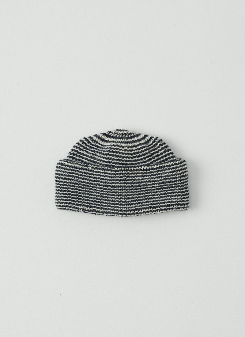 Heimat Mechanic Fine Stripe Hat | Ink/Seashell