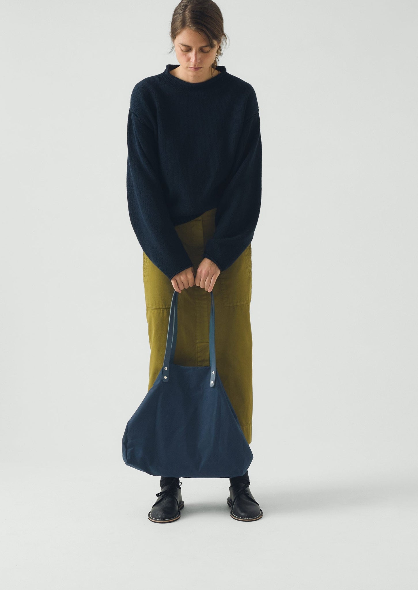 Kate Sheridan Waxed Canvas Tote | Midnight