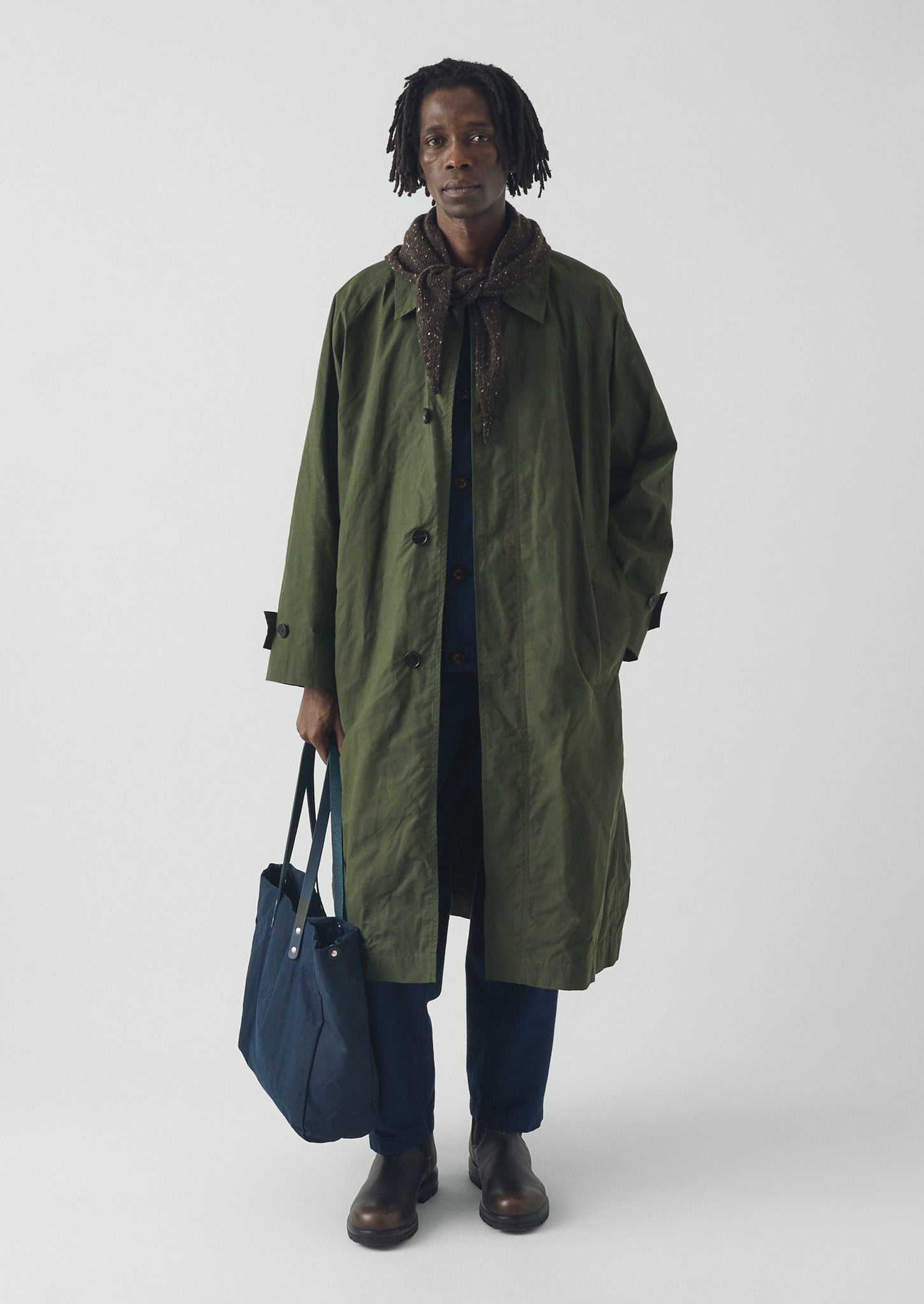 Kate Sheridan Waxed Canvas Tote | Midnight