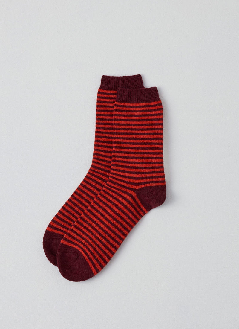 Stripe Sock | Red Multi