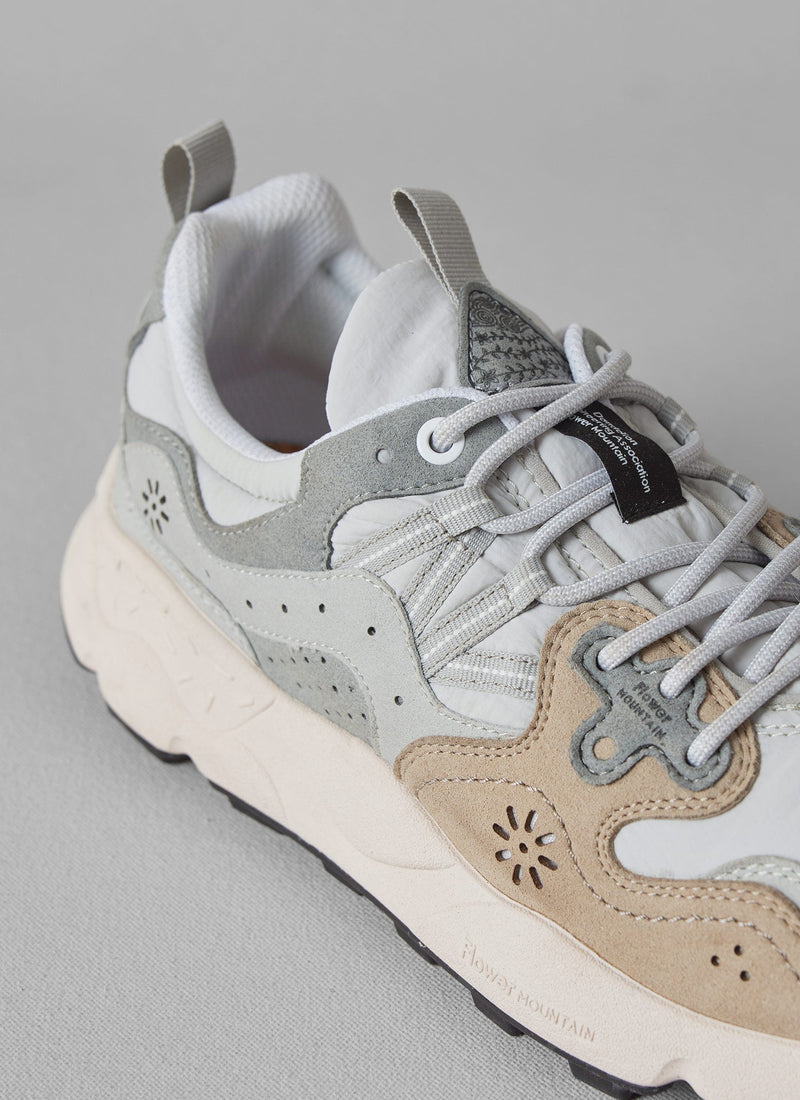 Flower Mountain Yamano Panelled Sneakers | Light Grey