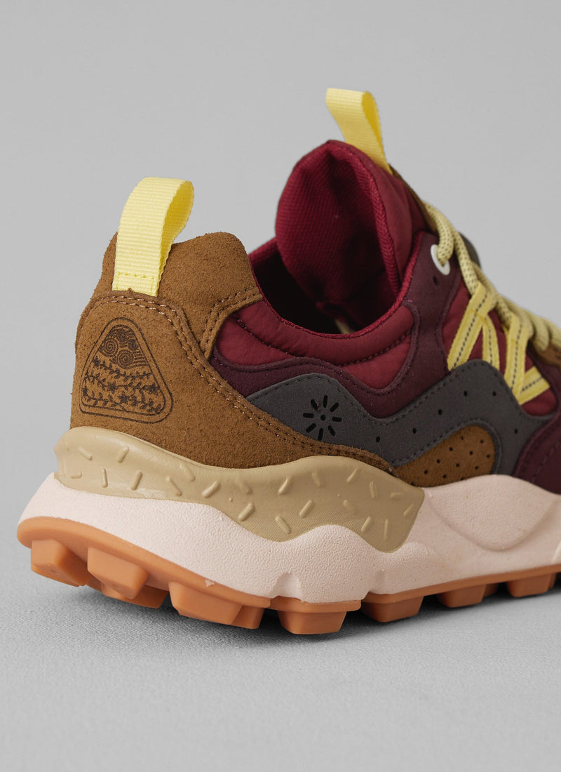 Flower Mountain Yamano Kaiso Panelled Sneakers | Brick/Iris