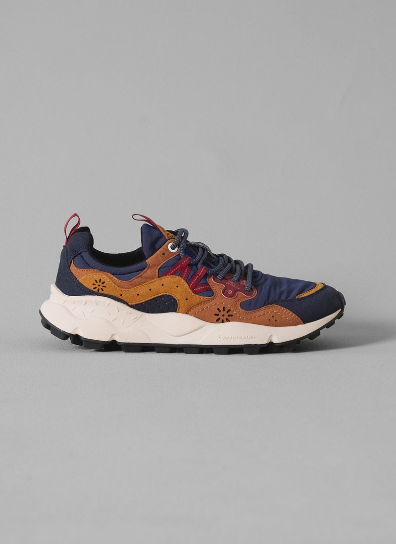 Flower Mountain Yamano Kaiso Panelled Sneakers | Indigo/Ginger