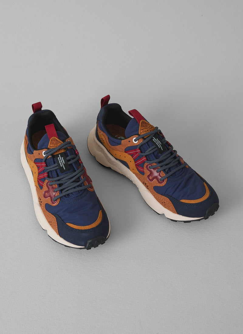 Flower Mountain Yamano Kaiso Panelled Sneakers | Indigo/Ginger
