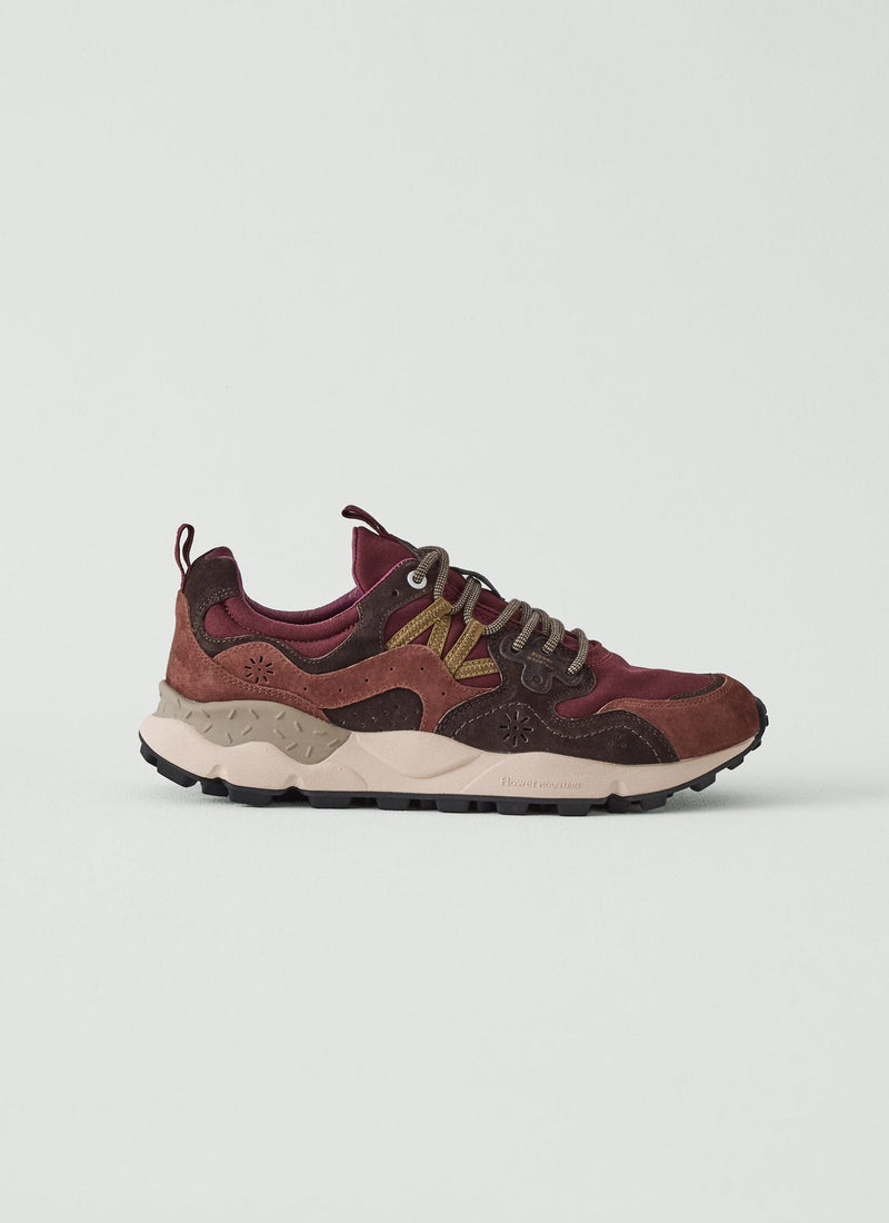 Flower Mountain Yamano Kaiso Panelled Sneakers | Beetroot