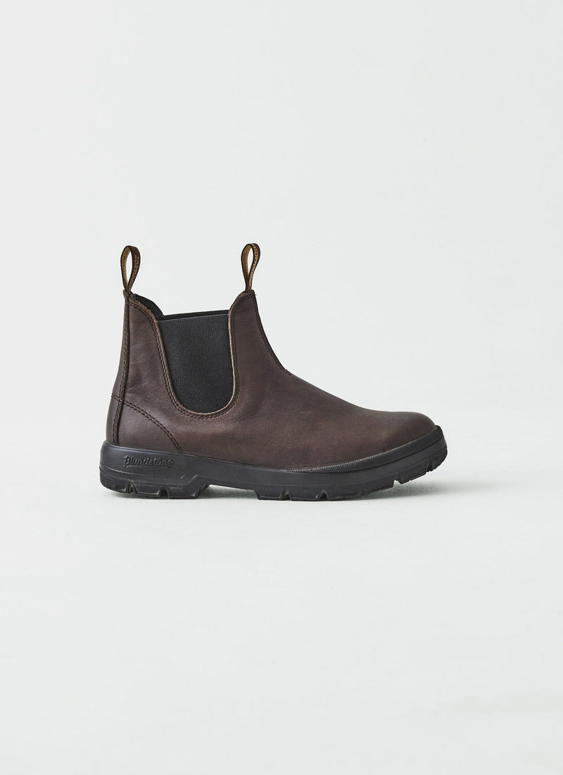 US Blundstone Terrain Leather Pull on Boots | Dark Brown