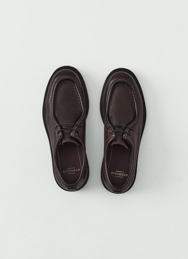 Sturlini Leather Lace Up Shoes | Chocolate
