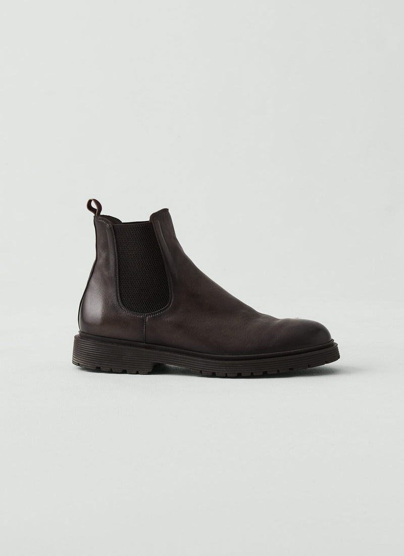 Sturlini Vegetable Tanned Chelsea Boots | Dark Brown
