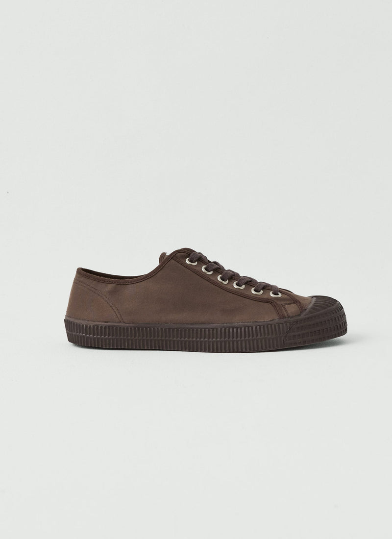 Novesta Star Master Waxed Cotton Trainers | Chocolate Brown
