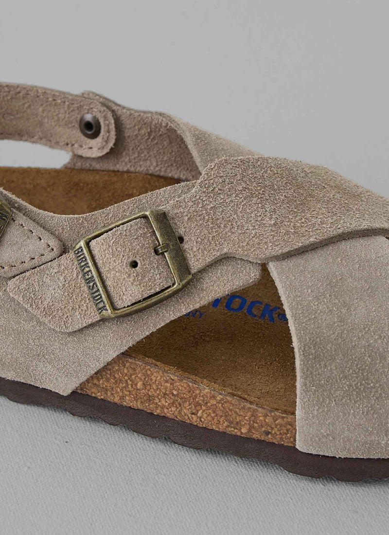 Birkenstock Suede Tulum Sandals | Taupe