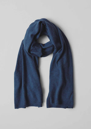 Cashmere Wool Wrap Scarf | Navy | TOAST