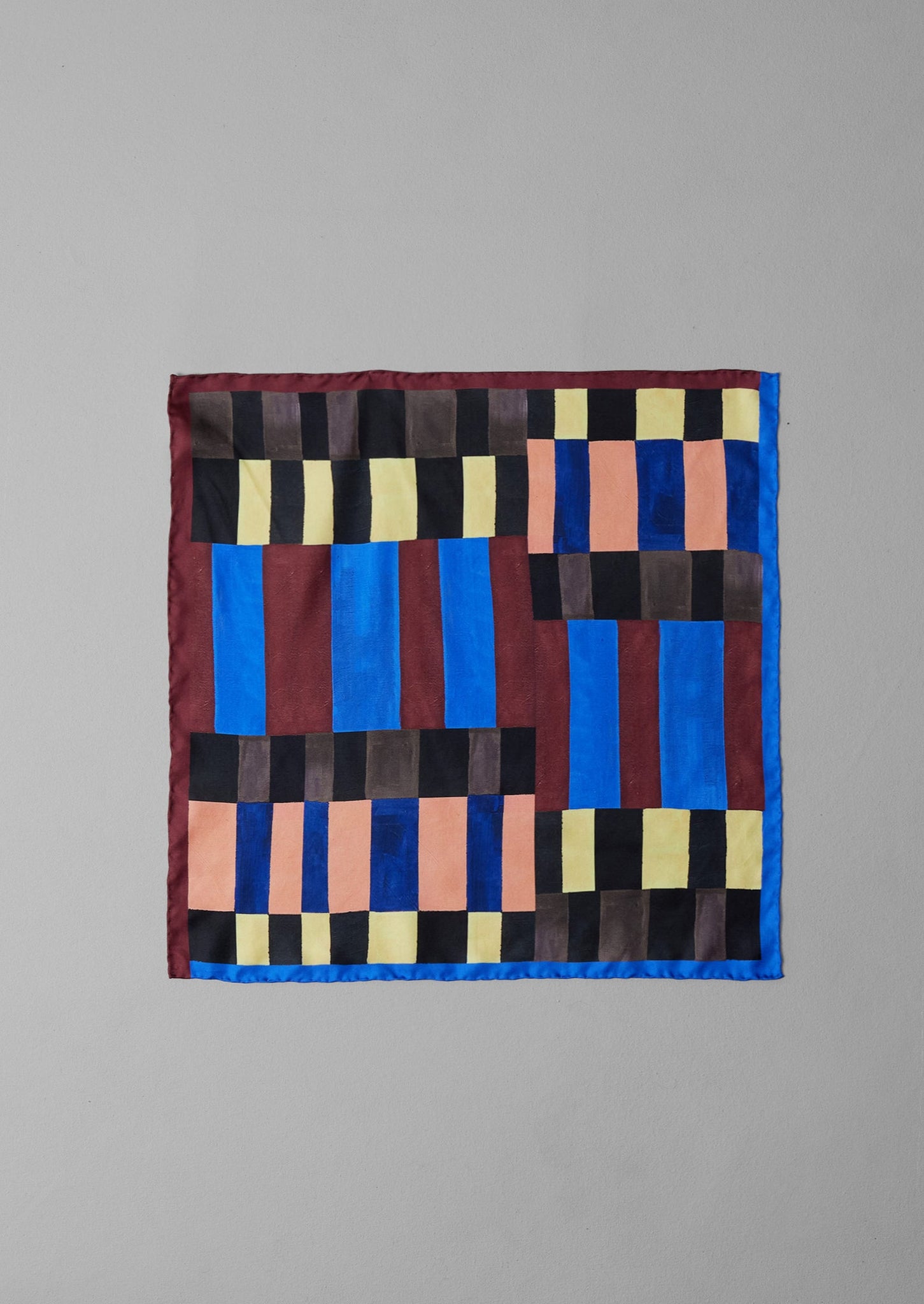 Isobel Harvey Silk Check Print Bandana | Multi