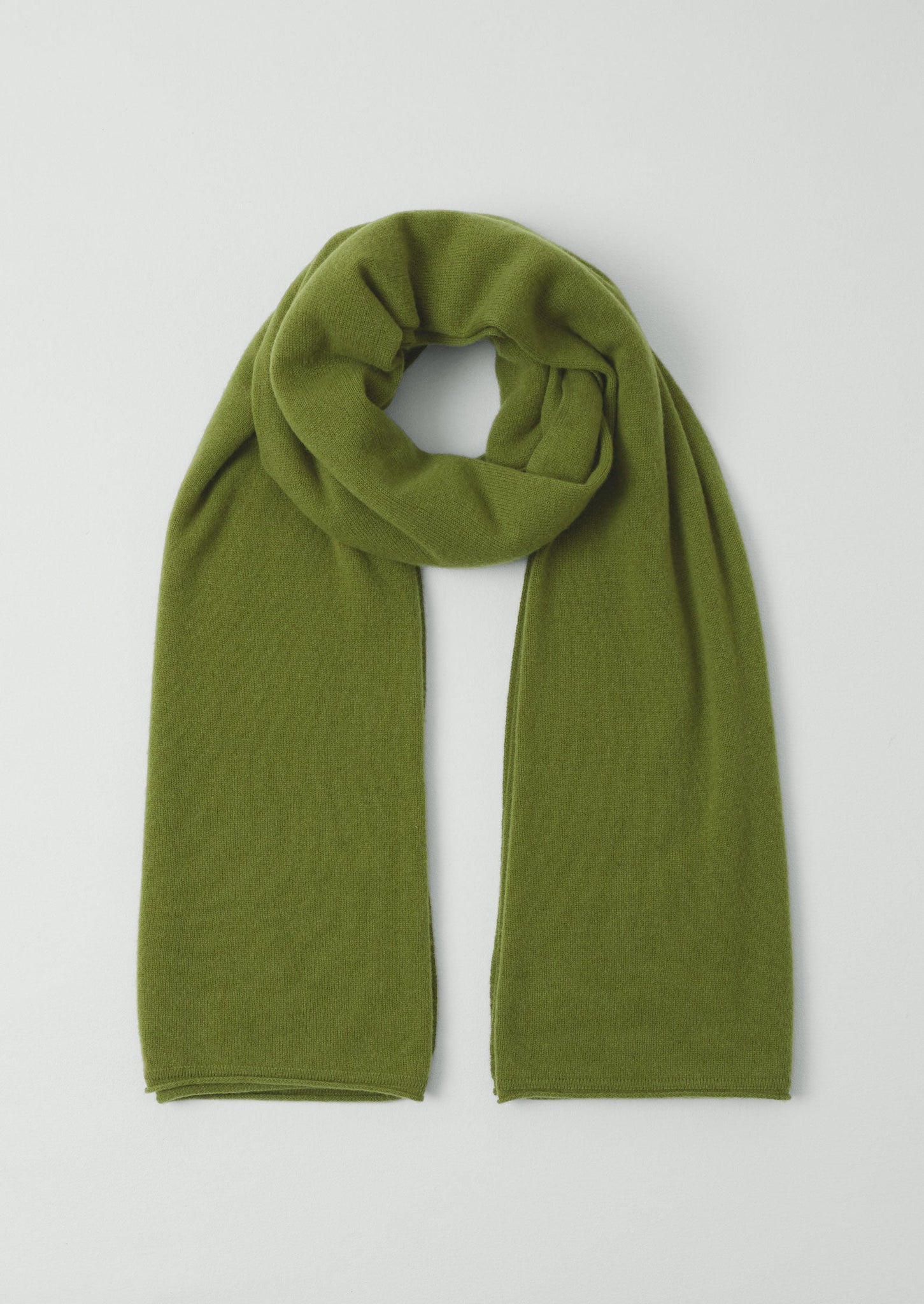 Cashmere Wool Wrap Scarf | Soft Green