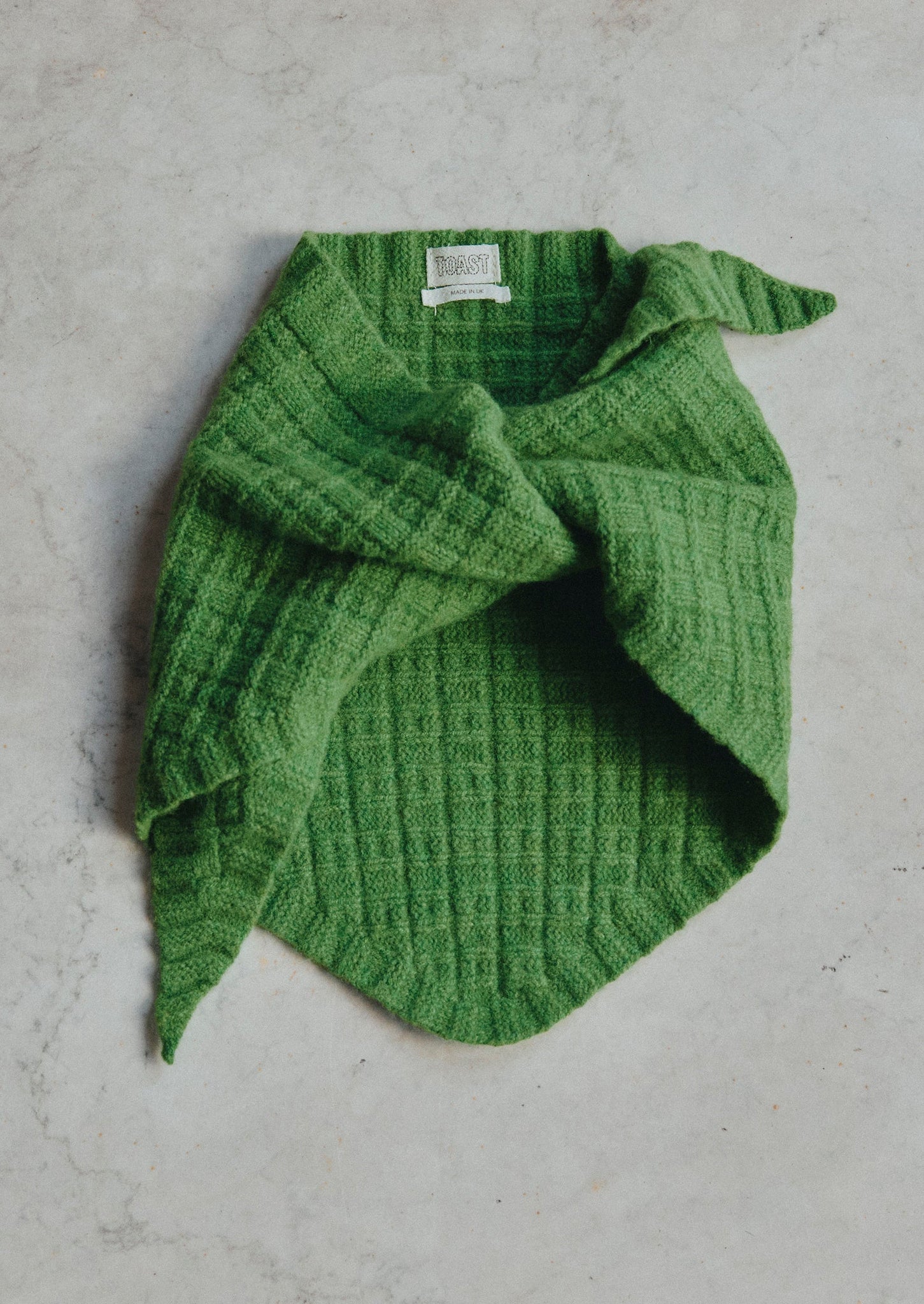 Knitted Wool Bandana | Garden Green | TOAST