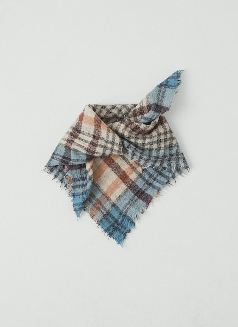 Pantry Check Boiled Wool Scarf | Pale Stone