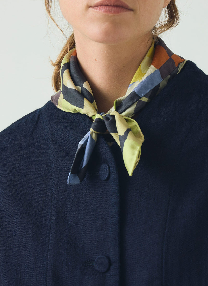 Abstract Still Life Silk Bandana | Multi