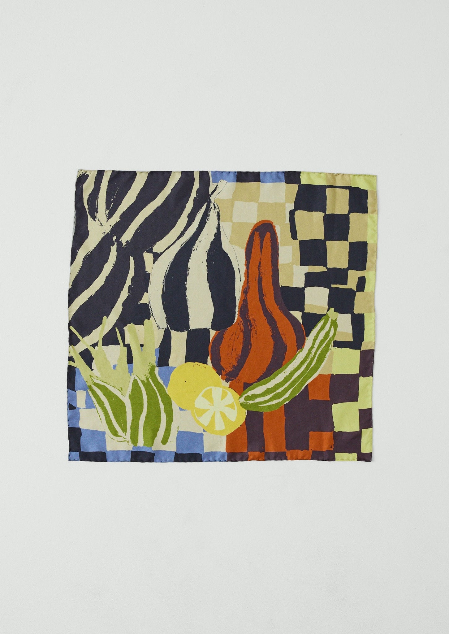 Abstract Still Life Silk Bandana | Multi | TOAST
