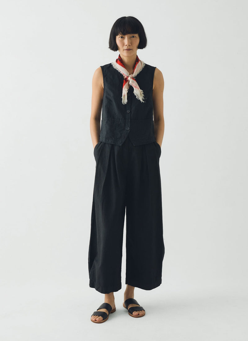 Market Fish Linen Bandana | Ecru